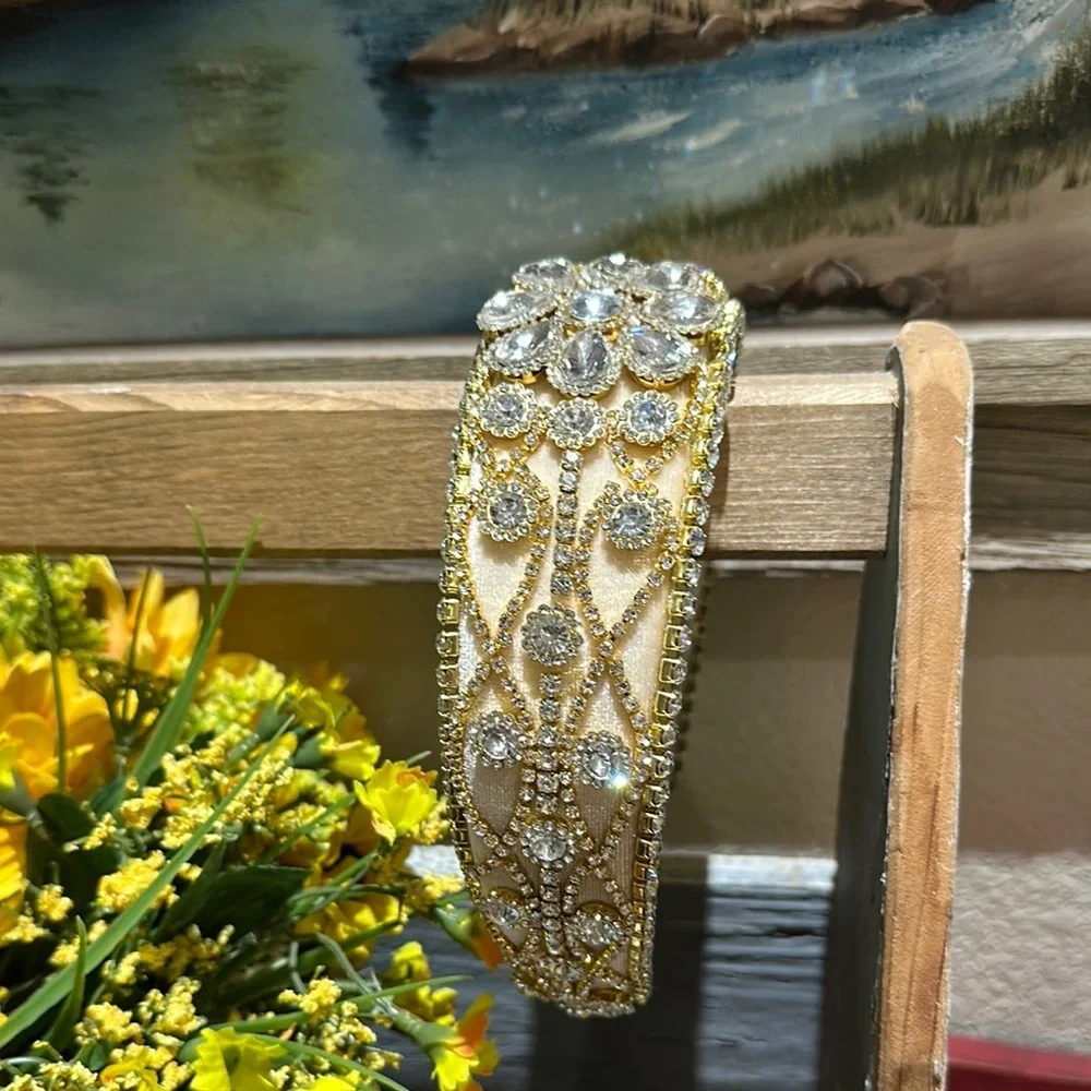 New Elegant Gold and Silver Embellished Headband @cathclasscloset